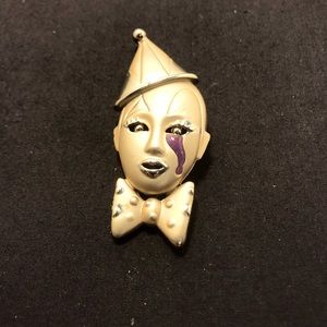 Vintage Clown Brooch